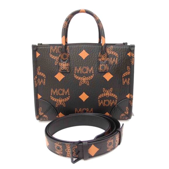 MCM Handbags - MCM Tote Bag Maxi Visetos Black